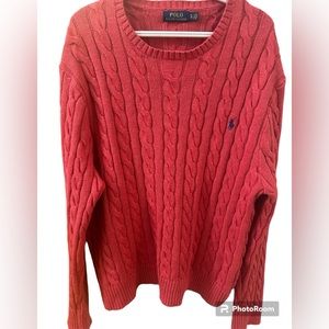 POLO RALPH LAUREN Cable-Knit Pullover Sweater Sweatshirt Strick Pulli Jumper XL
